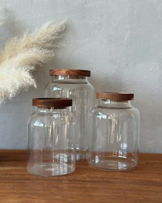 Sklenené dózy všetky 3 veľkosti znovu skladom👌🏼 #monalay #kuchyna #domacnost