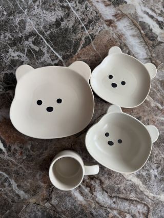 Set Bear krémovo- bielej farby 🤍 #monalay #domacnost